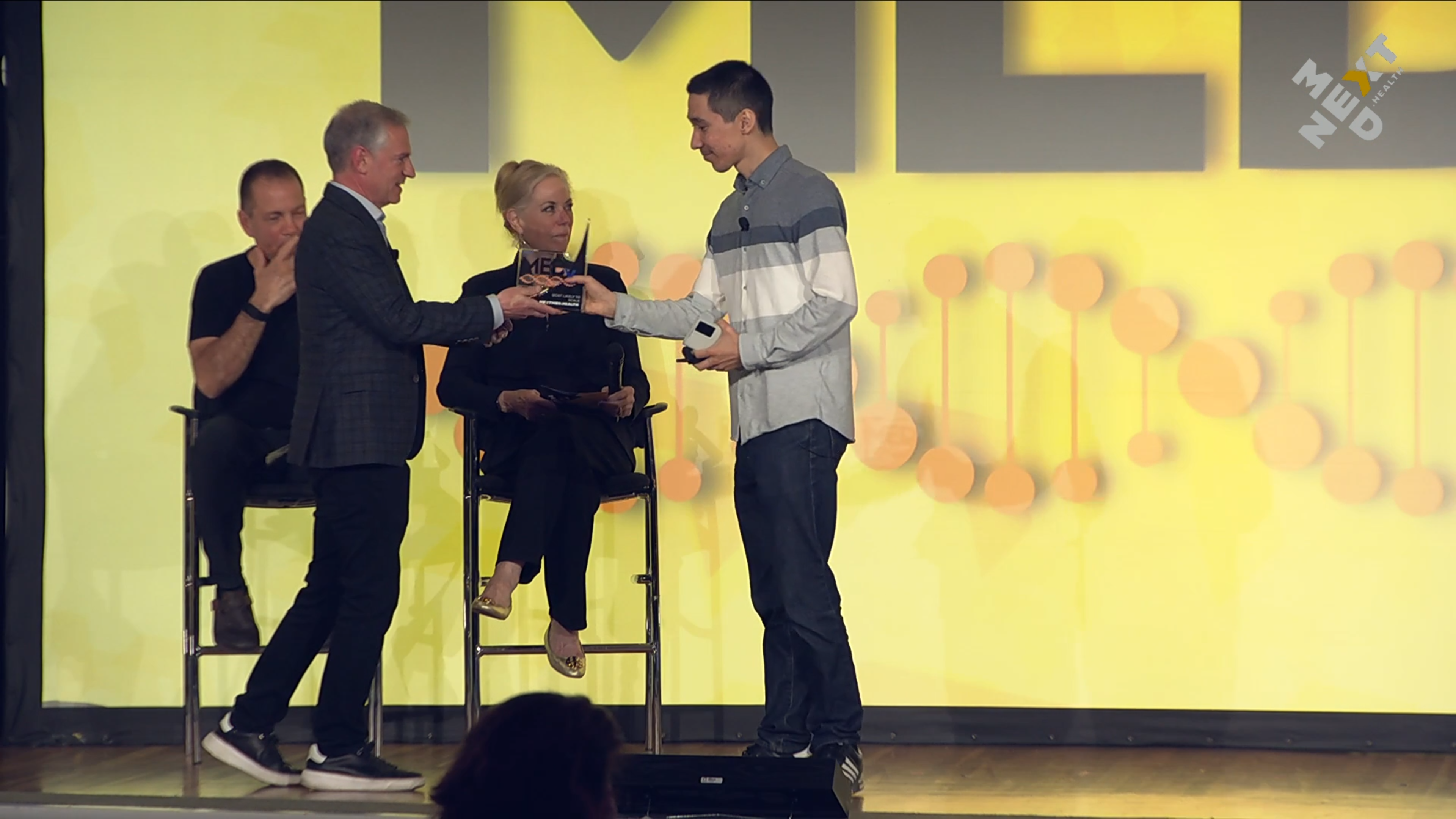 Receiving MEDy Award - NextMed Health 2025