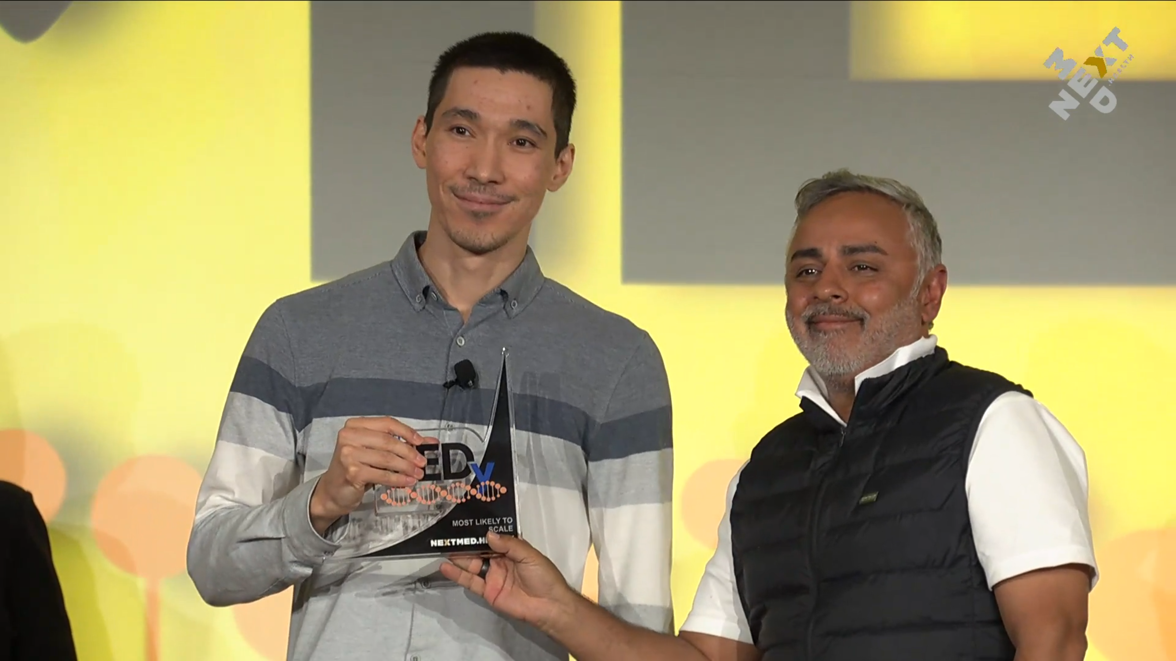 Award Ceremony with Organizer - NextMed Health 2025